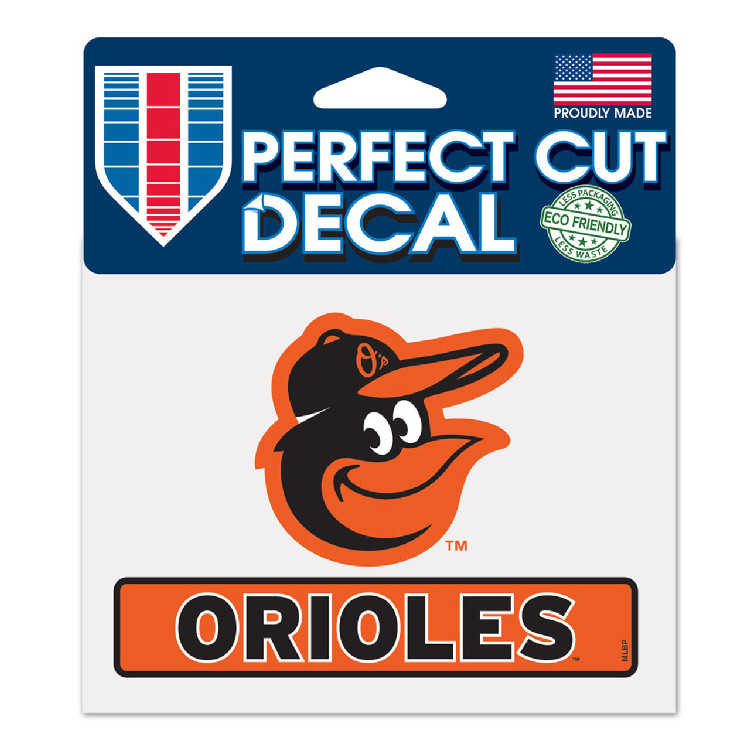 Baltimore Orioles Decal 4.5x5.75 Perfect Cut Color