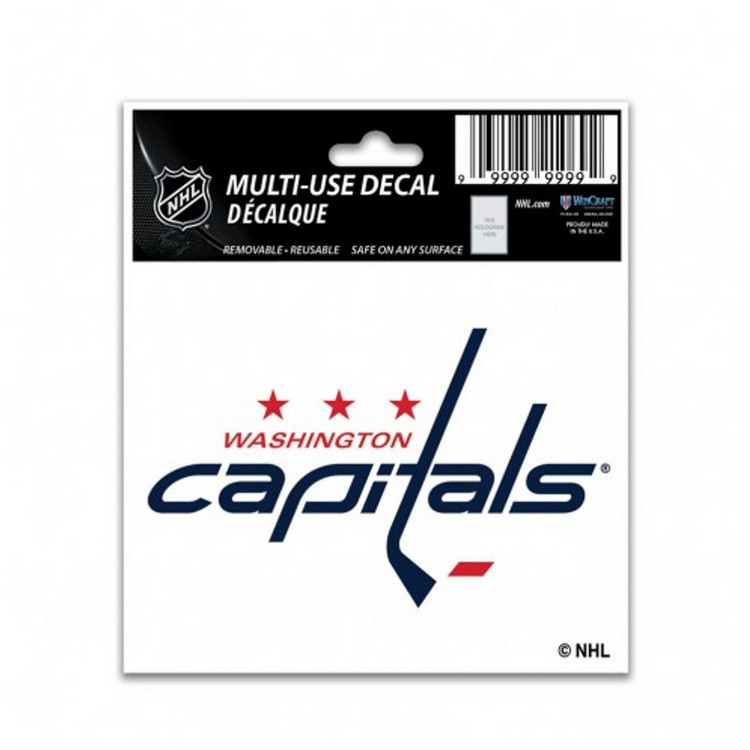 Washington Capitals Decal 3x4 Multi Use Color