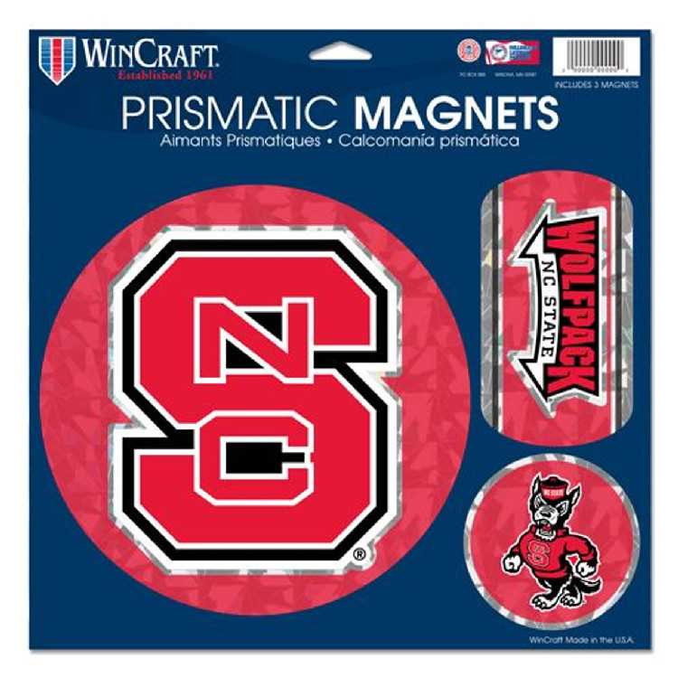 North Carolina State Wolfpack Magnets 11x11 Prismatic Sheet