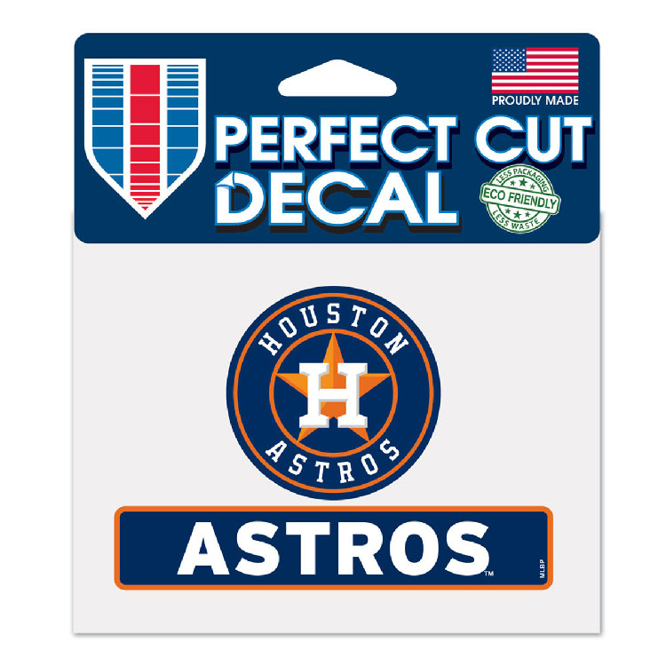 Houston Astros Decal 4.5x5.75 Perfect Cut Color