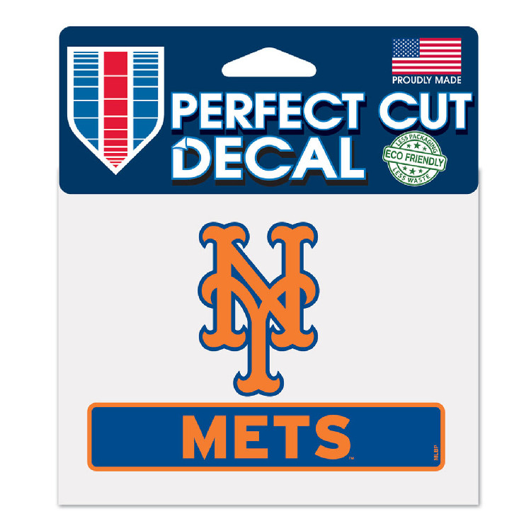 New York Mets Decal 4.5x5.75 Perfect Cut Color