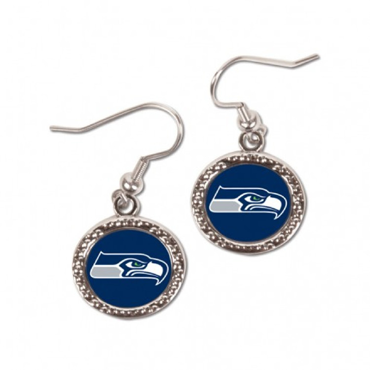 Seattle Seahawks Earrings Round Style