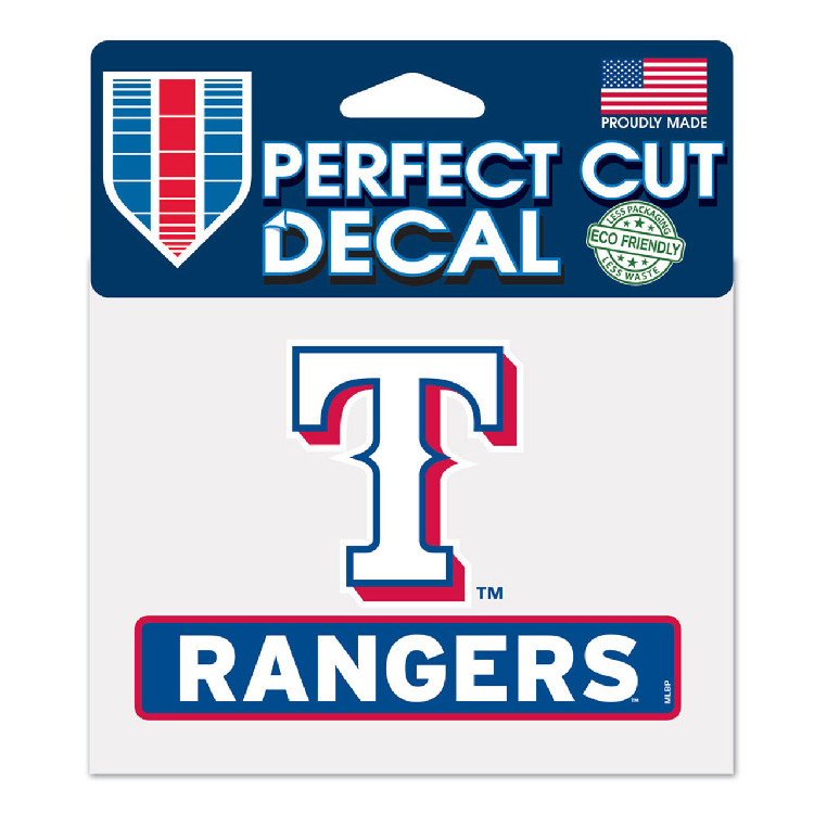 Texas Rangers Decal 4.5x5.75 Perfect Cut Color