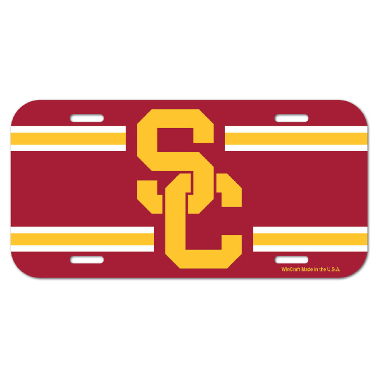 USC Trojans License Plate Plastic