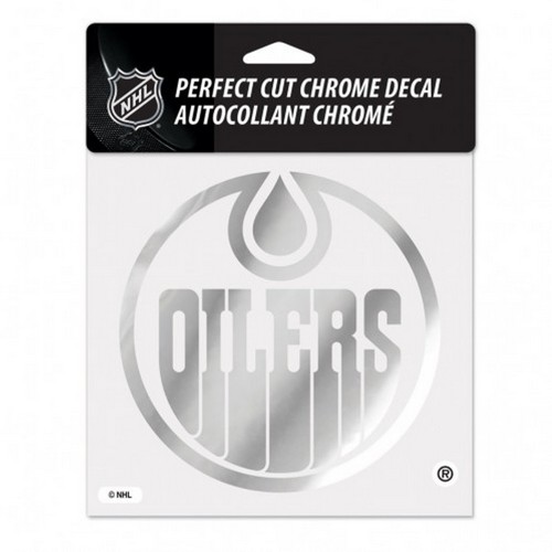 Wincraft Edmonton Oilers Decal 6x6 Perfect Cut Chrome -