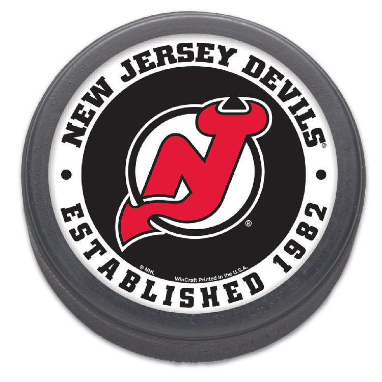 New Jersey Devils Hockey Puck Packaged Est 1982 Design