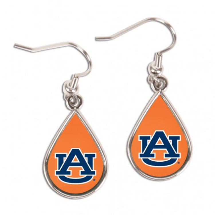 Auburn Tigers Earrings Tear Drop Style