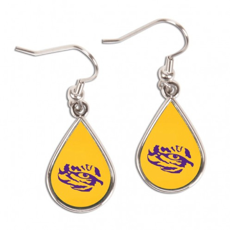 LSU Tigers Earrings Tear Drop Style