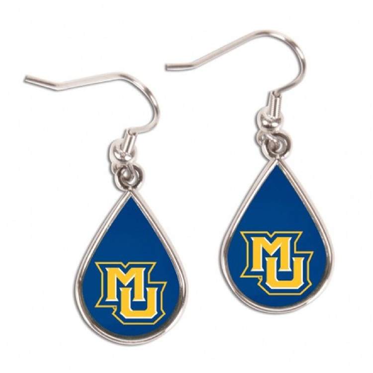 Marquette Golden Eagles Earrings Tear Drop Style