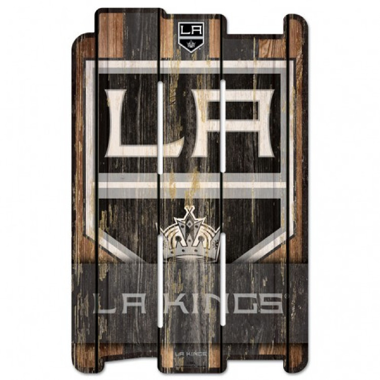 Los Angeles Kings Sign 11x17 Wood Fence Style