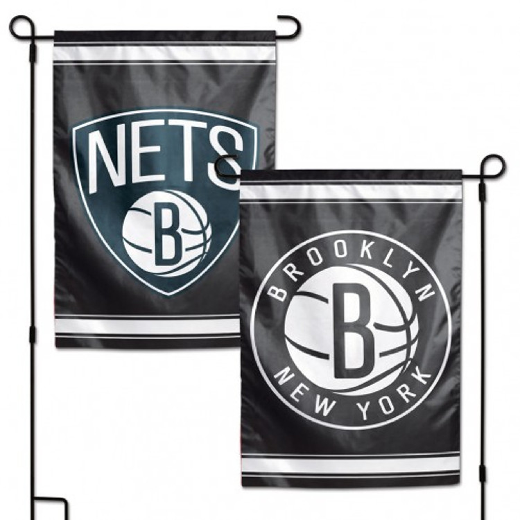 Brooklyn Nets Flag 12x18 Garden Style 2 Sided