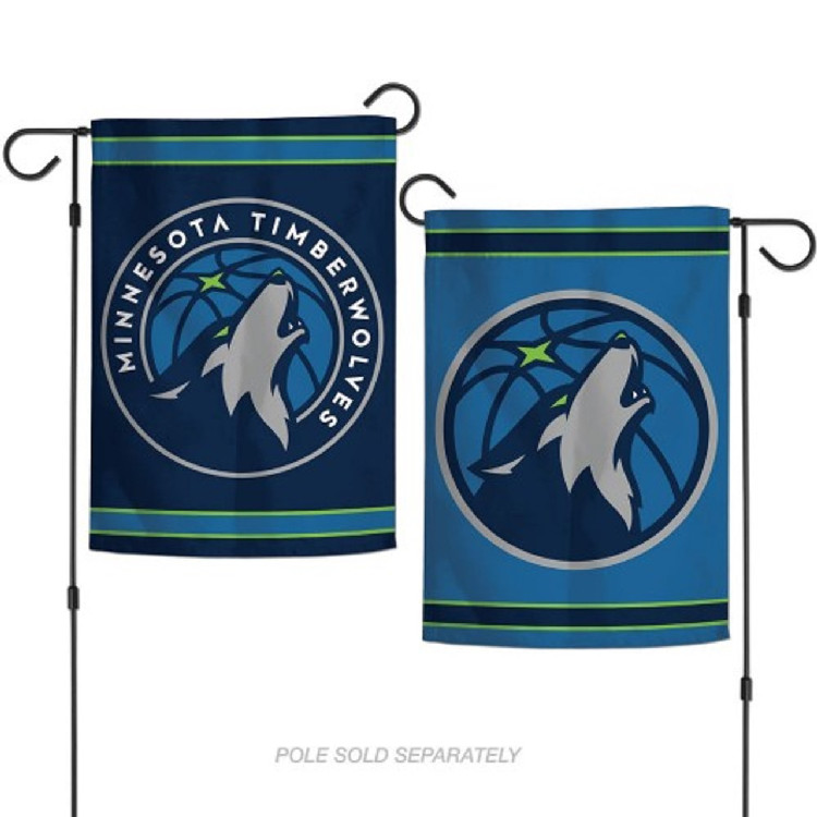 Minnesota TimberWolves Flag 12x18 Garden Style 2 Sided