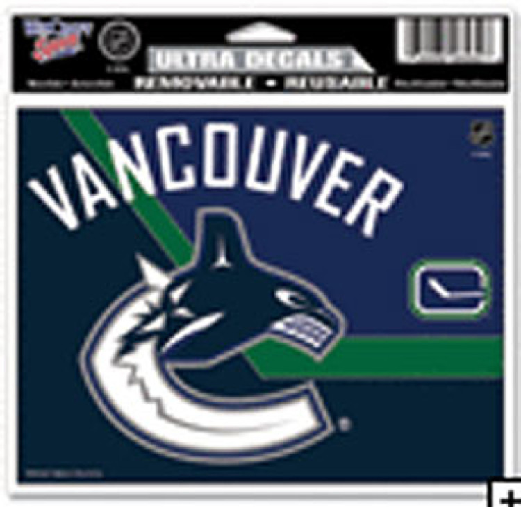 Vancouver Canucks Decal 5x6 Ultra Color