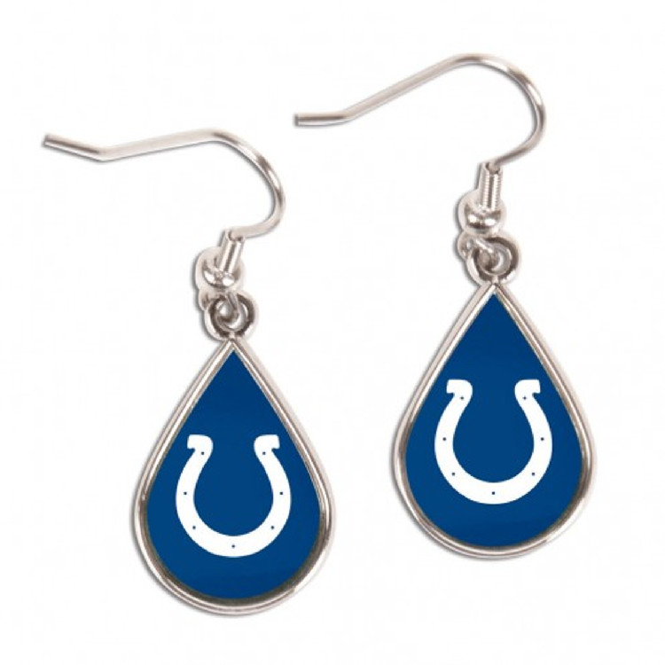 Indianapolis Colts Earrings Tear Drop Style