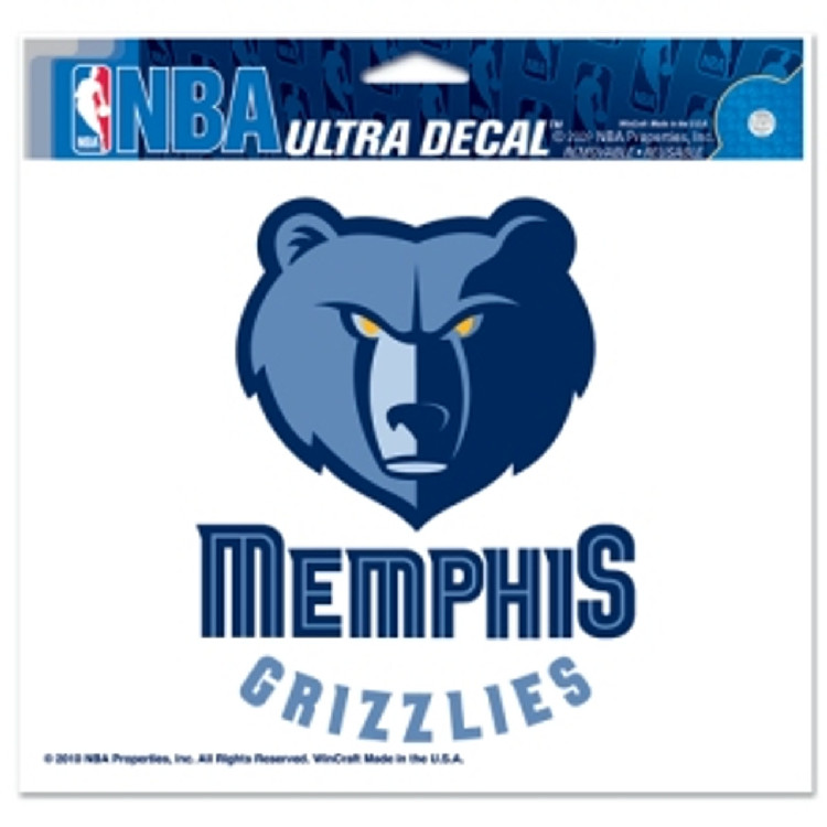 Memphis Grizzlies Decal 5x6 Ultra