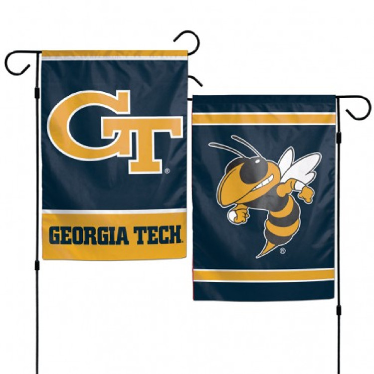 Georgia Tech Yellow Jackets Flag 12x18 Garden Style 2 Sided