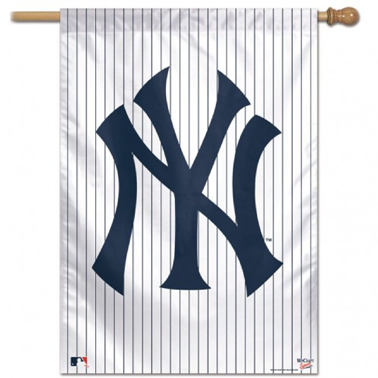 New York Yankees Banner 28x40 Vertical Pinstripes