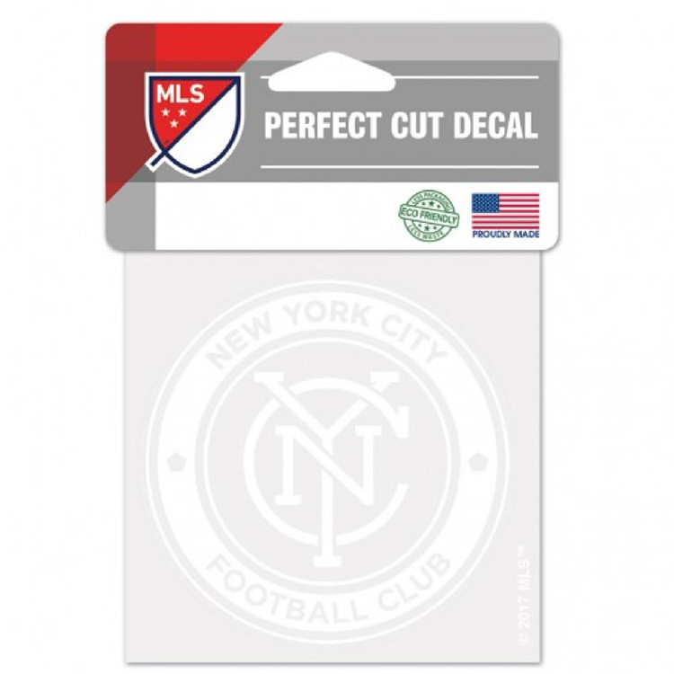 New York City FC Decal 4x4 Perfect Cut White