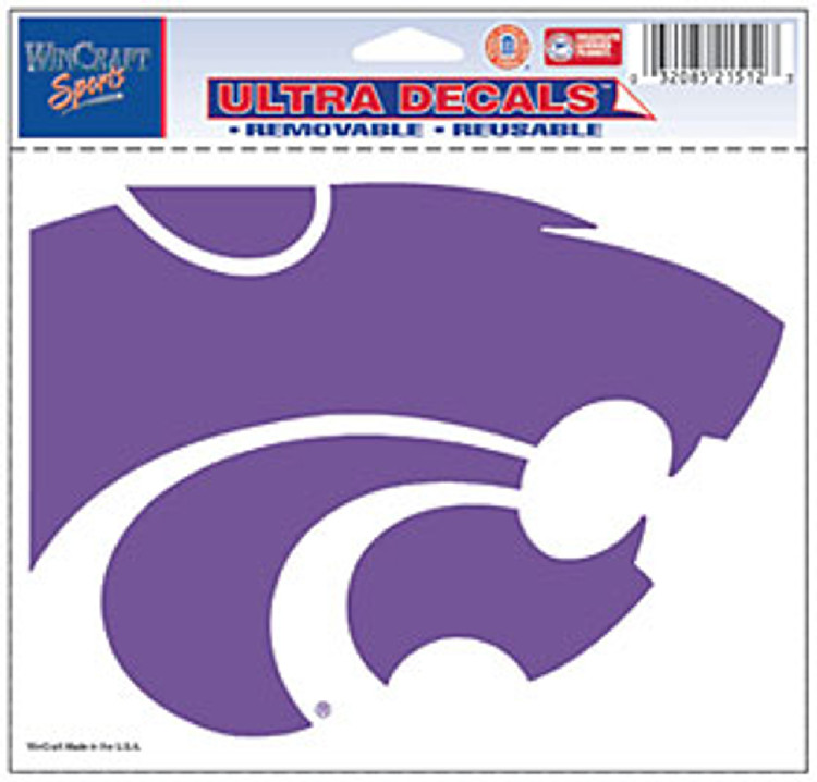 Kansas State Wildcats Decal 5x6 Ultra Color