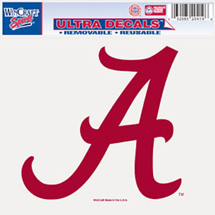 Alabama Crimson Tide Decal 5x6 Multi Use Color