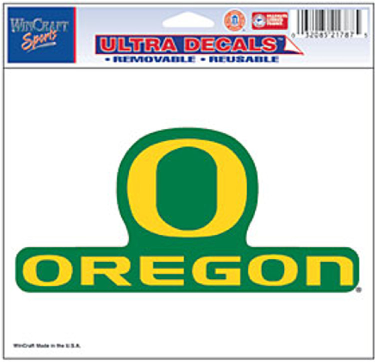 Oregon Ducks Decal 5x6 Ultra Color