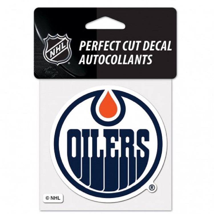 Edmonton Oilers Decal 4x4 Perfect Cut Color