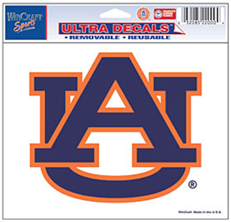 Auburn Tigers Decal 5x6 Ultra Color