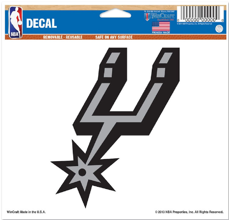 San Antonio Spurs Decal 5x6 Ultra