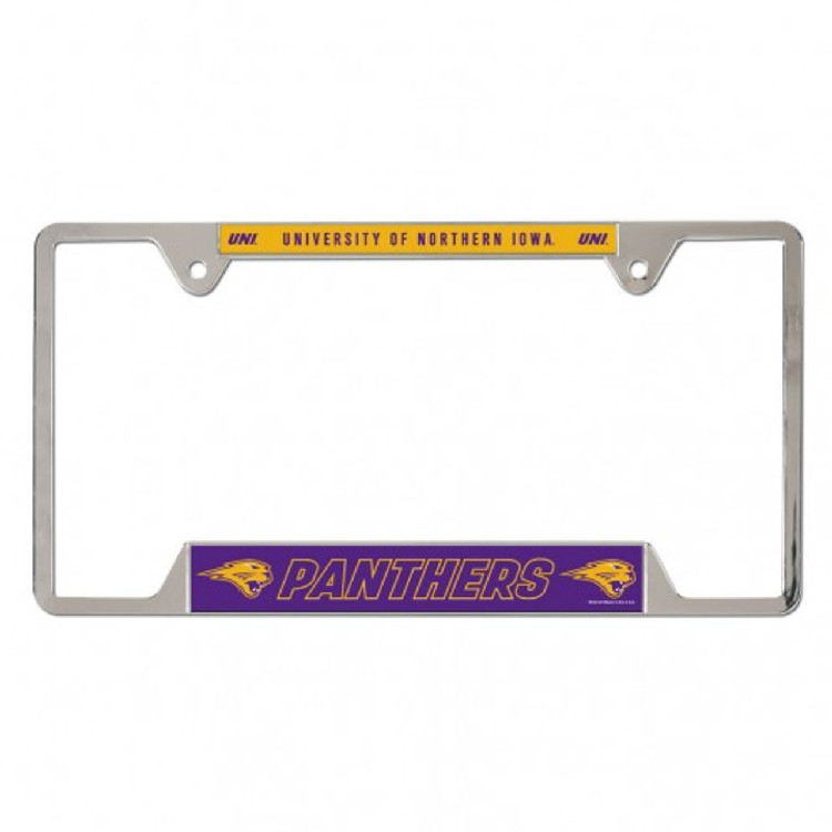 Northern Iowa Panthers Metal License Plate Frame