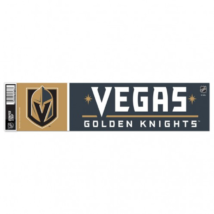 Vegas Golden Knights Decal 3x12 Bumper Strip Style