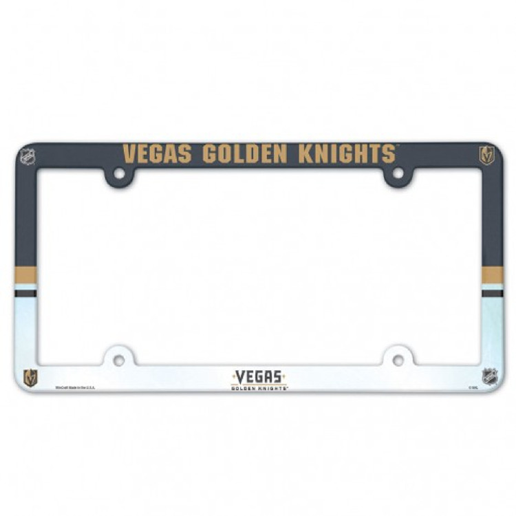 Vegas Golden Knights License Plate Frame Full Color Style