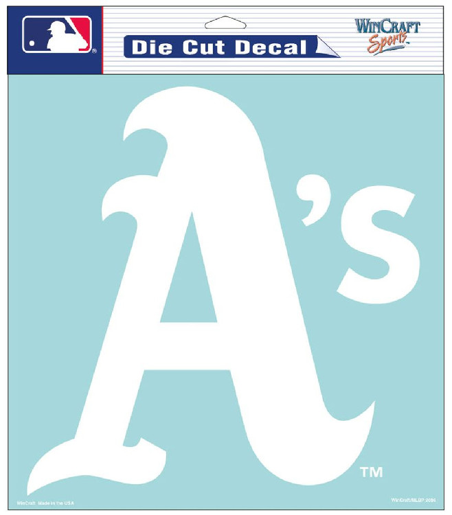 Oakland Athletics Decal 8x8 Die Cut