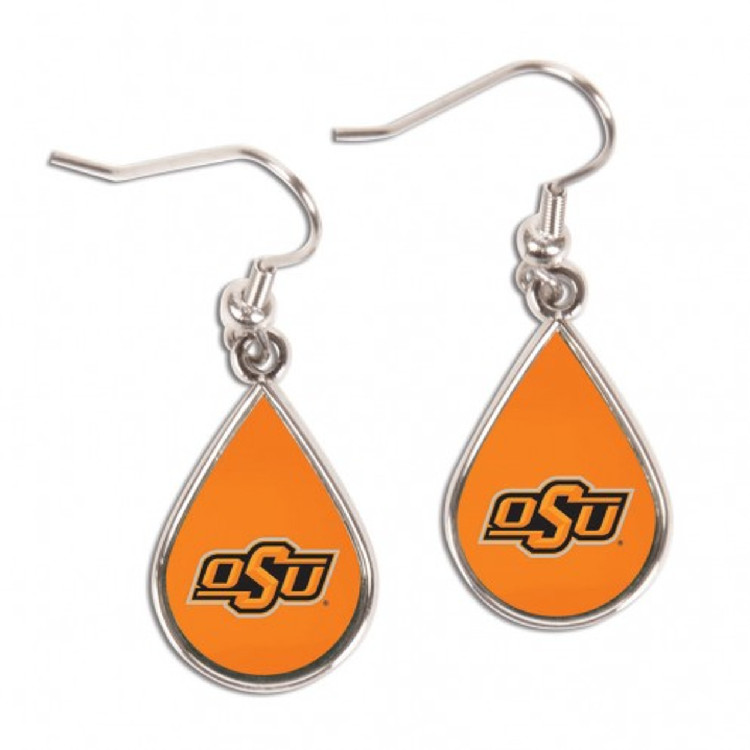 Oklahoma State Cowboys Earrings Tear Drop Style