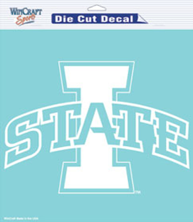 Iowa State Cyclones Decal 8x8 Die Cut White