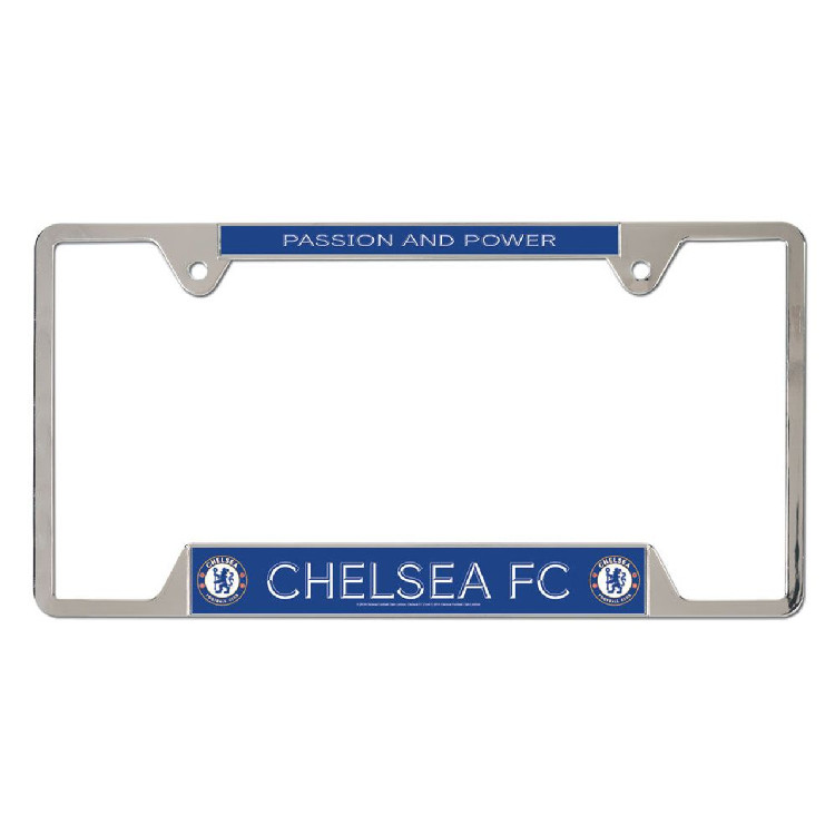 Chelsea Football Club License Plate Frame Metal