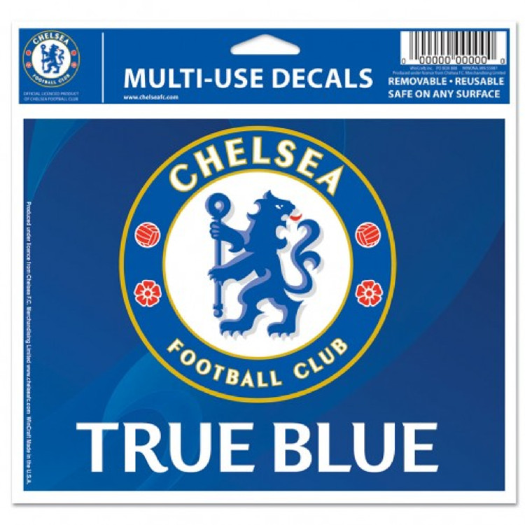 Chelsea Football Club Decal 5x6 Multi Use Color