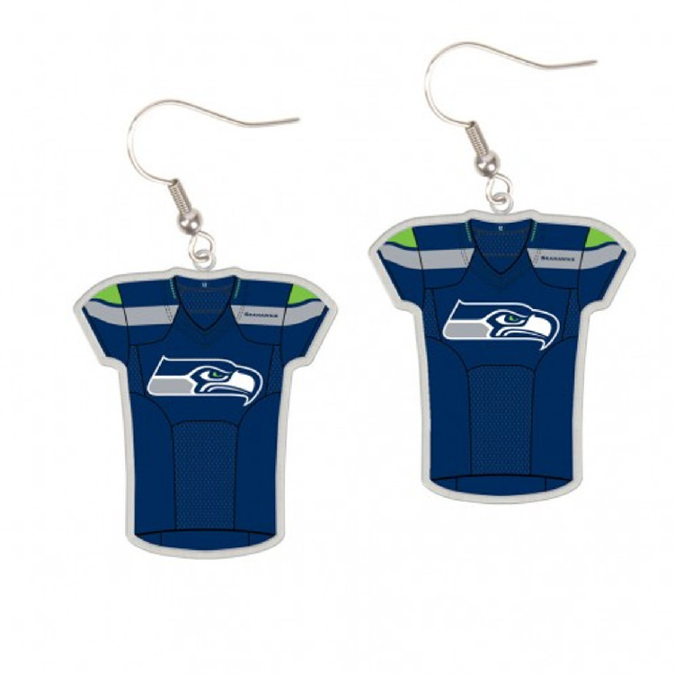 Seattle Seahawks Earrings Jersey Style