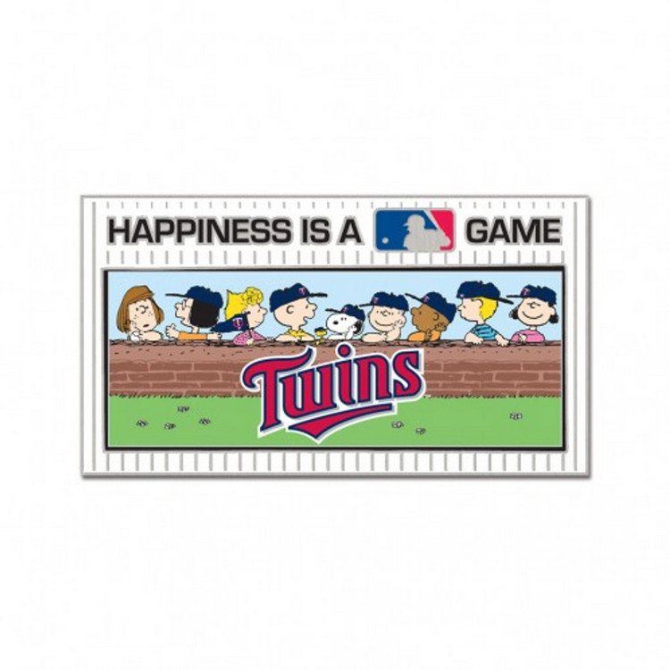 Minnesota Twins Collector Pin Jewelry Card - Peanuts