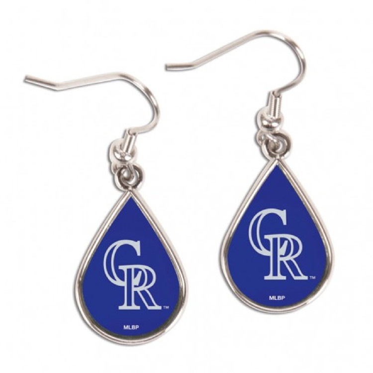 Colorado Rockies Earrings Tear Drop Style