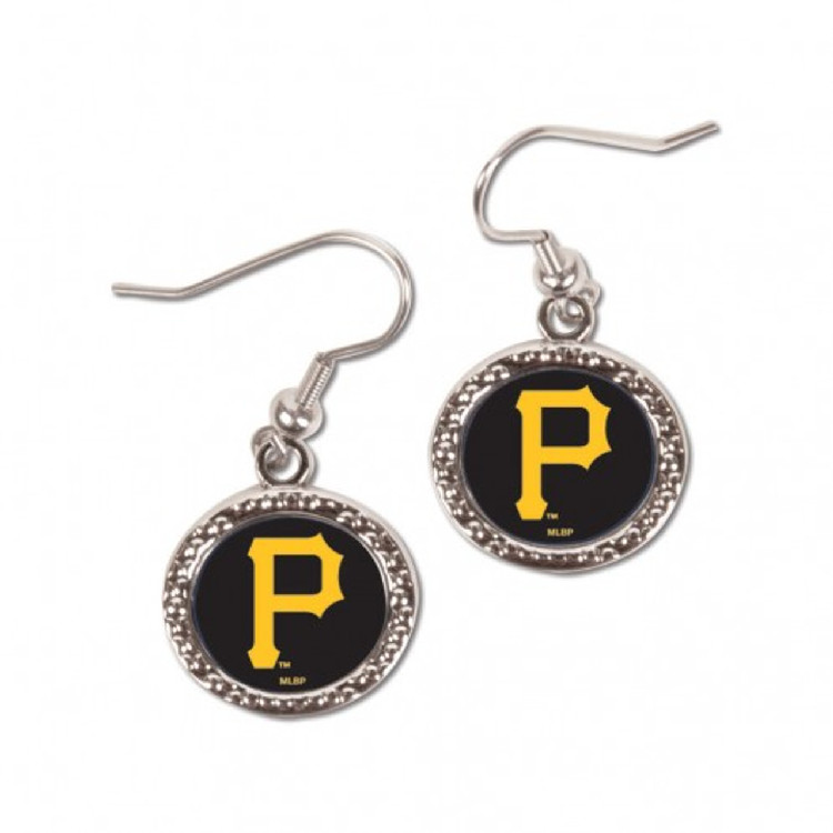 Pittsburgh Pirates Earrings Round Design