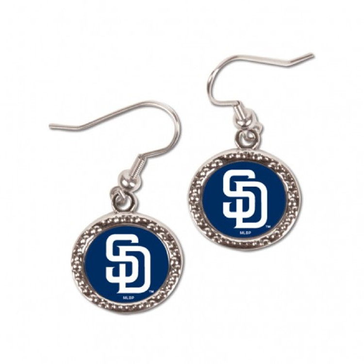 San Diego Padres Earrings Round Design