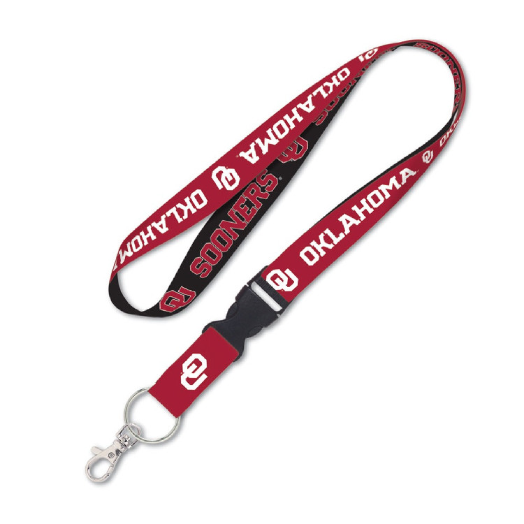 Oklahoma Sooners Lanyard with Detachable Buckle