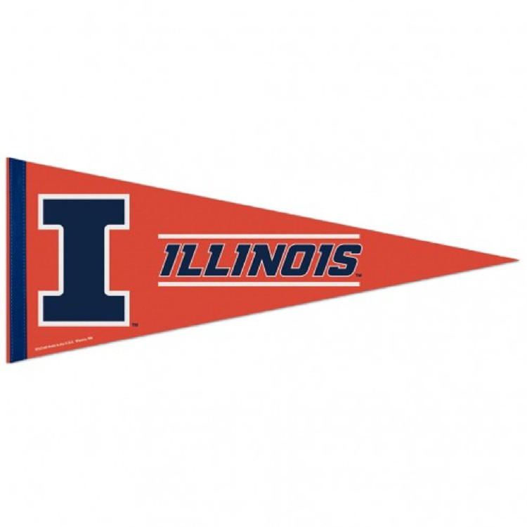 Illinois Fighting Illini Pennant 12x30 Premium Style