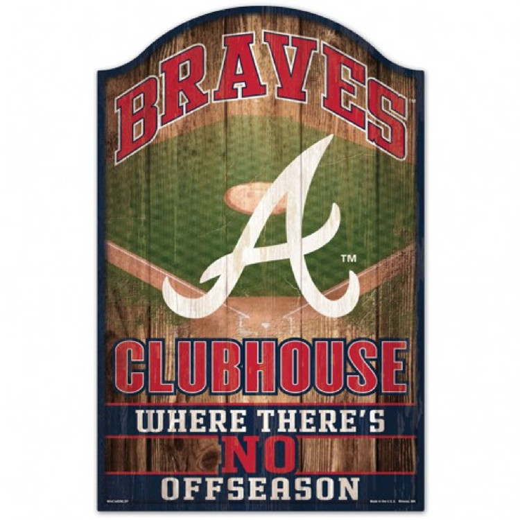 Atlanta Braves Sign 11x17 Wood Fan Cave Design