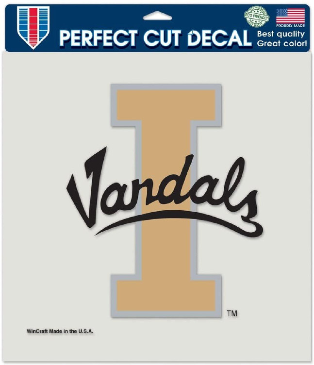 Idaho Vandals Decal 8x8 Perfect Cut Color