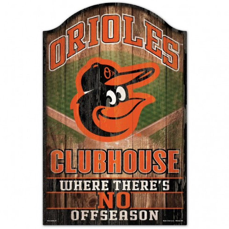 Baltimore Orioles Sign 11x17 Wood Fan Cave Design