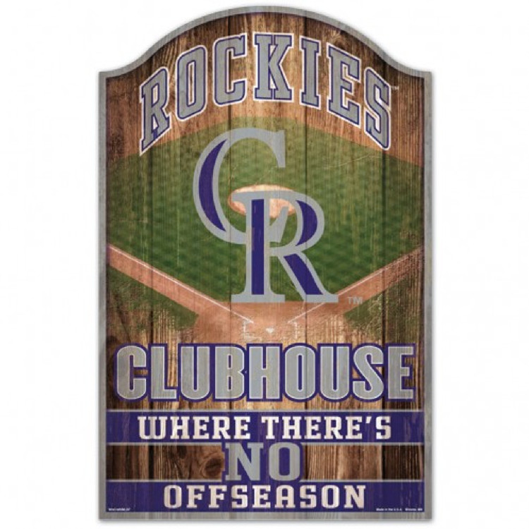 Colorado Rockies Sign 11x17 Wood Fan Cave Design