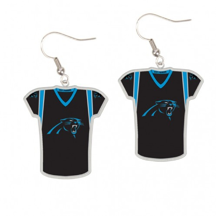 Carolina Panthers Earrings Jersey Style