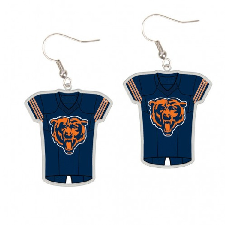 Chicago Bears Earrings Jersey Style