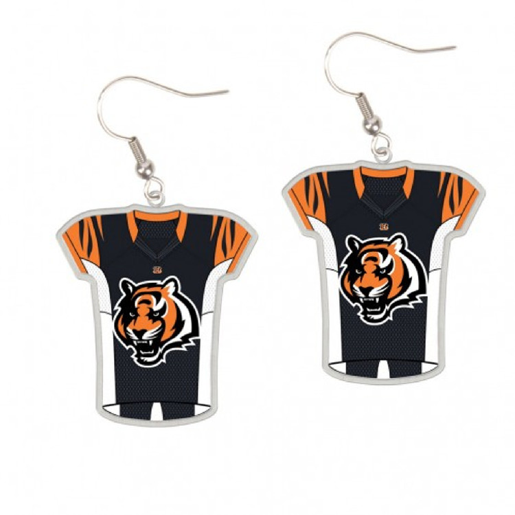 Cincinnati Bengals Earrings Jersey Style